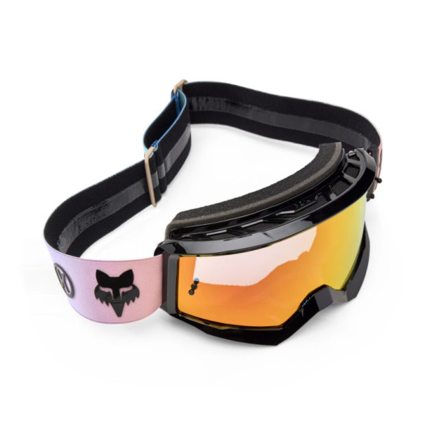 Masque VTT Fox Main Hello Future - Bleu Clair Verres Miroir