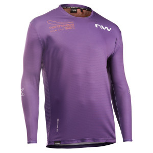 Maillot VTT Manches longues Northwave Edge  2 Violet / Orange
