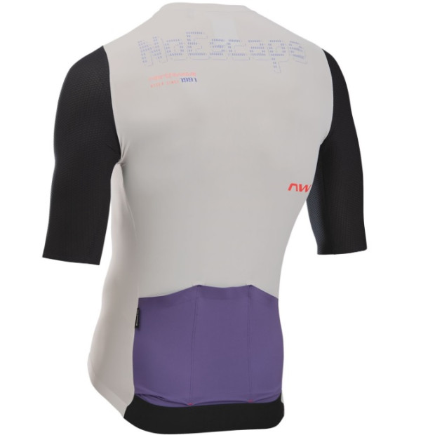 Maillot XC / Route / Gravel NorthWave Extreme EVO Manches Courtes - Gris