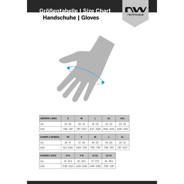 taille Gants NorthWave
