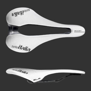 Selle Selle Italia SLR Boost Kit Carbonio Superflow - WHITE EDITION - 145x248mm