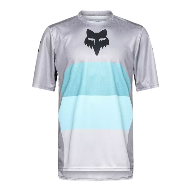 Maillot VTT Manches Courtes Fox Ranger Grid - Gris Acier