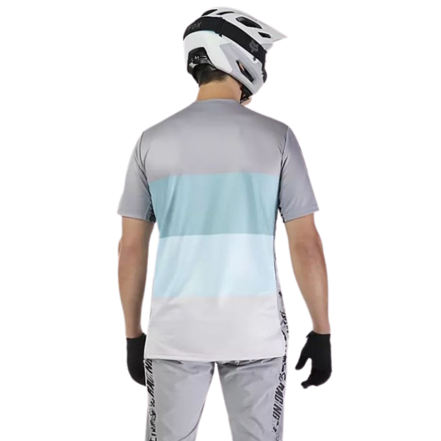 Maillot VTT Manches Courtes Fox Ranger Grid - Gris Acier