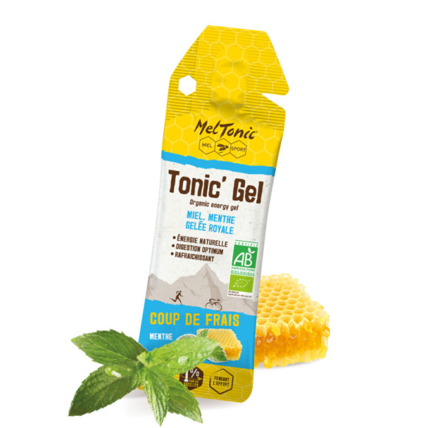 Gel Energétique Bio Meltonic Coup de Frais Miel/Gelée Royale/Menthe 6x20g