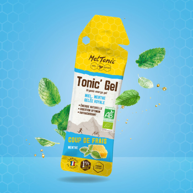 Gel Energétique Bio Meltonic Coup de Frais Miel/Gelée Royale/Menthe 6x20g