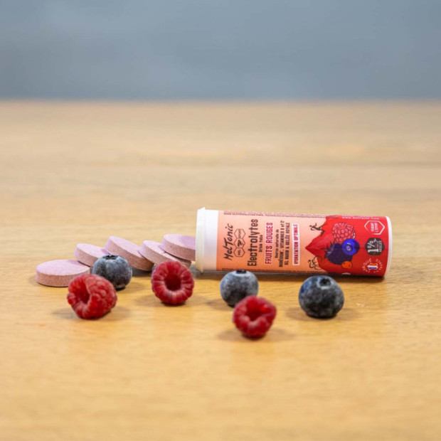 Boisson Energétique Meltonic Electrolytes Fruits Rouges x10 Pastilles