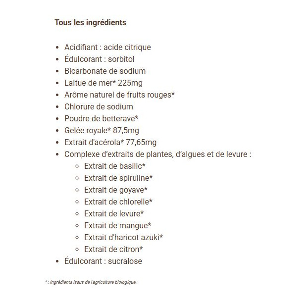 Boisson Energétique Meltonic Electrolytes Fruits Rouges x10 Pastilles