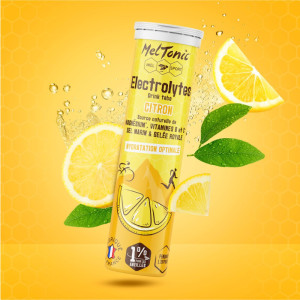 Boisson Energétique Bio Meltonic Electrolytes Citron x10 Pastilles