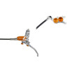 Frein à Disque Hydraulique Hope Tech 4 E4 Durite Aviation Argent/Orange