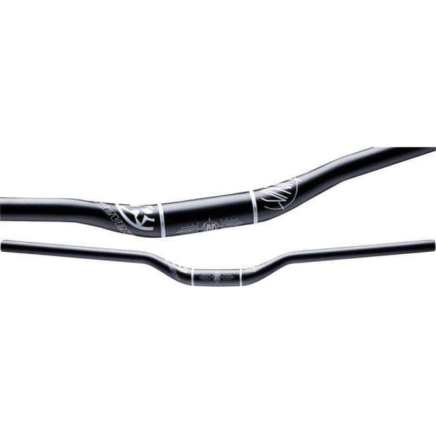 Guidon VTT Rampage Dirt Reverse Nico Vink 31,8mm Noir-Blanc