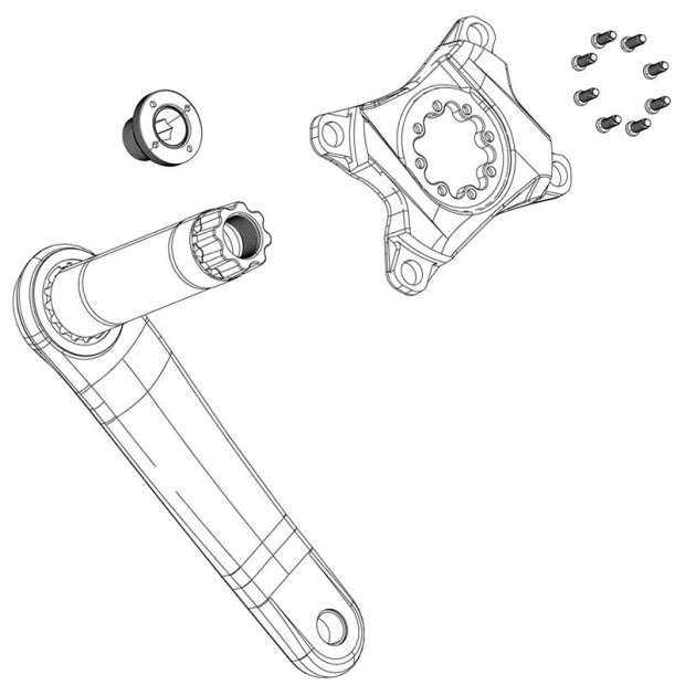 Kit de Vis Auto-Extractrices de Manivelles Sram Eagle 70 M15/M30
