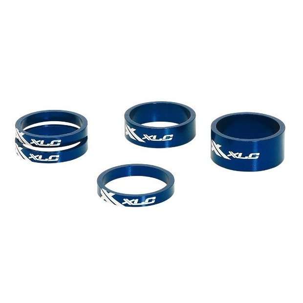 Kit entretoise XLC AS-A02 1' 1/8 (5 / 5 / 5 / 10 / 15 ) Bleu