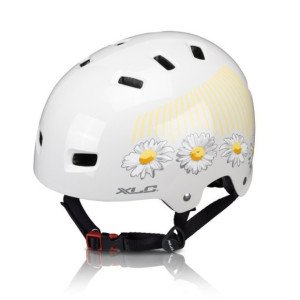 Casque vélo XLC Urban BH-C22 - Blanc Fleurs