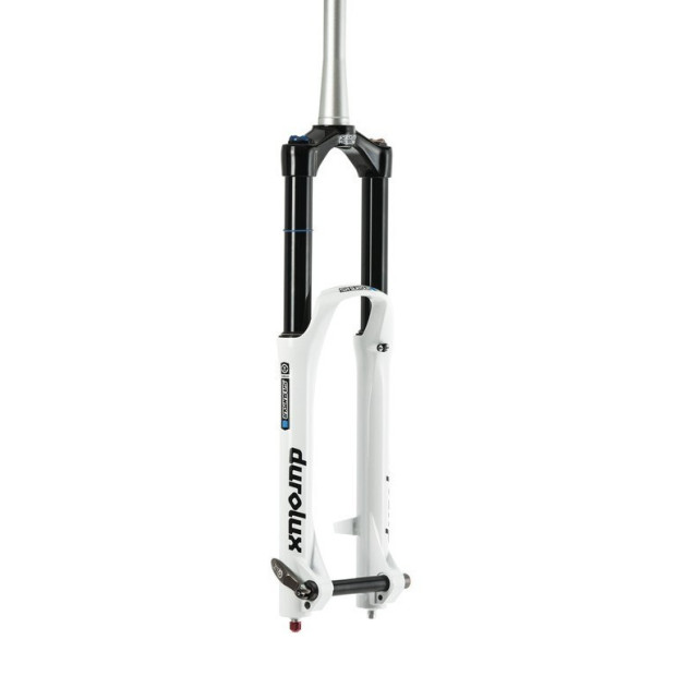 Fourche SR Suntour SF16 DUROLUX TA R2C2 27.5  Blanche AHead 20mm 180mm