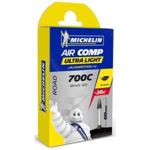Chambre à air Michelin AIRCOMP Ultralight A1 - 700x18/23c Presta 60 mm