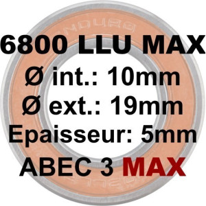 Roulement Enduro Bearing 6800 LLU Max - 10 x 19 x 5