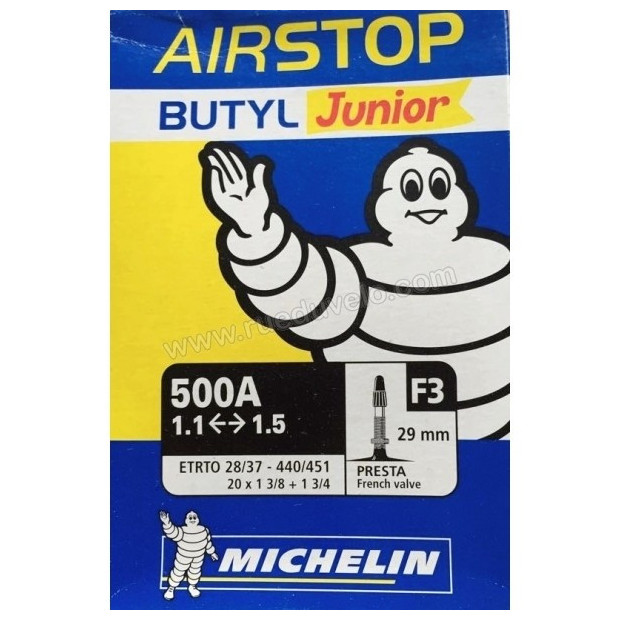 Chambre à air Michelin AIRSTOP F3 500-28/37 - 440/451 Presta 