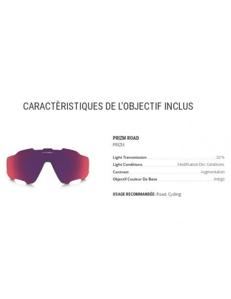 Lunettes vélo Oakley Jawbreaker - Blanc Poli - PRIZM Road