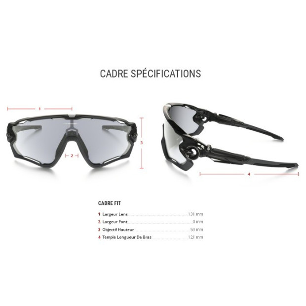 Lunettes vélo Oakley Jawbreaker Noir - Photochromique