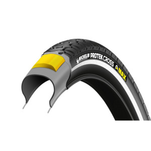 Pneu Trekking Michelin Protek Cross Max Tringles Rigides 700x35C (37-622) Noir Reflex