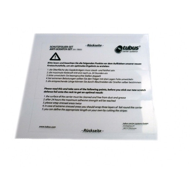 Protection auto-agrippante Tubus transparente [x3] - 79005