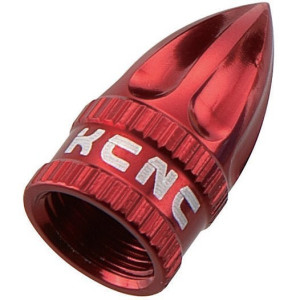 Capuchon de valve KCNC Schrader [Paire] - Rouge