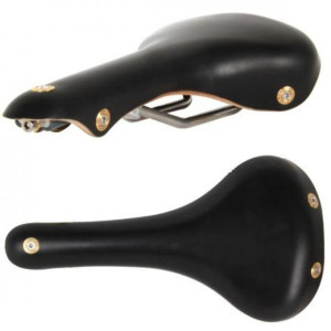 Selle en cuir Gilles Berthoud Soulor - Noir