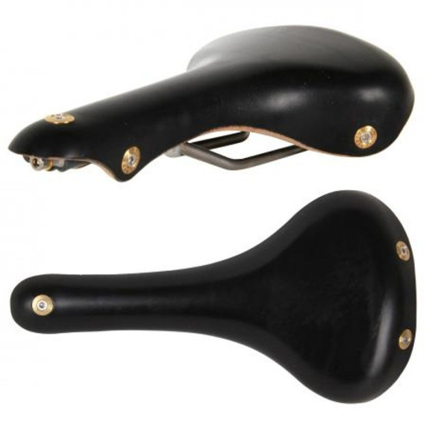 Selle en cuir Gilles Berthoud Galibier - Noir