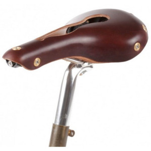 Selle en cuir Gilles Berthoud Aspin Ouverte - Brun