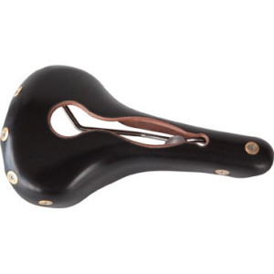 Selle en cuir Gilles Berthoud Aravis Ouverte - Noir