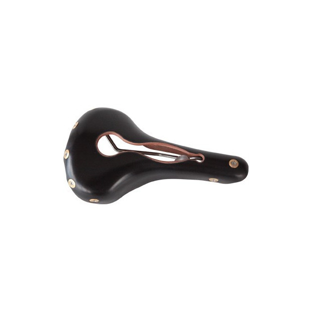 Selle en cuir Gilles Berthoud Aravis Ouverte - Noir