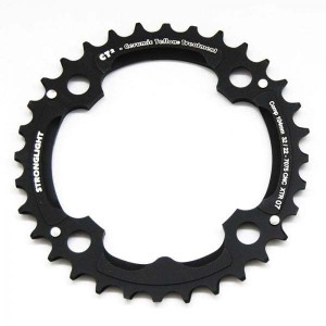 Plateau Stronglight VTT Type CT2 Shimano XTR FC-M970 104 mm 9 v Intermédiaire Triple - Noir