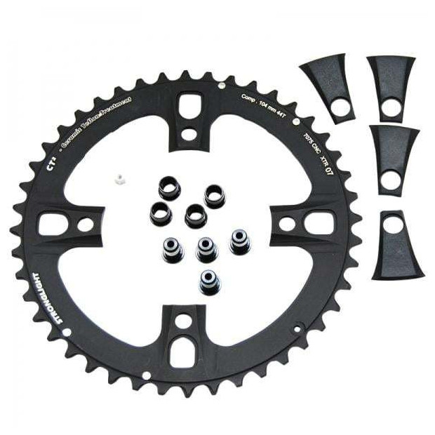 Plateau Stronglight VTT Type CT2 Shimano XTR FC-M970 104 mm 9 v Extérieur Triple - Noir