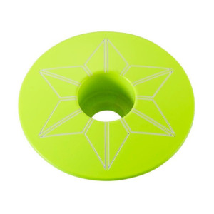 Bouchon de potence Supacaz Star Capz Thermolaqué 31,8mm - Jaune