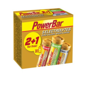 Power Bar 5 Electrolytes Tabs - Pack 2+1 tubes x 10 tabs