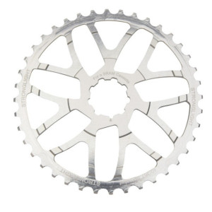 Kit de conversion Stronglight 42(36) dents pour cassette 10 vitesses SRAM - Argent