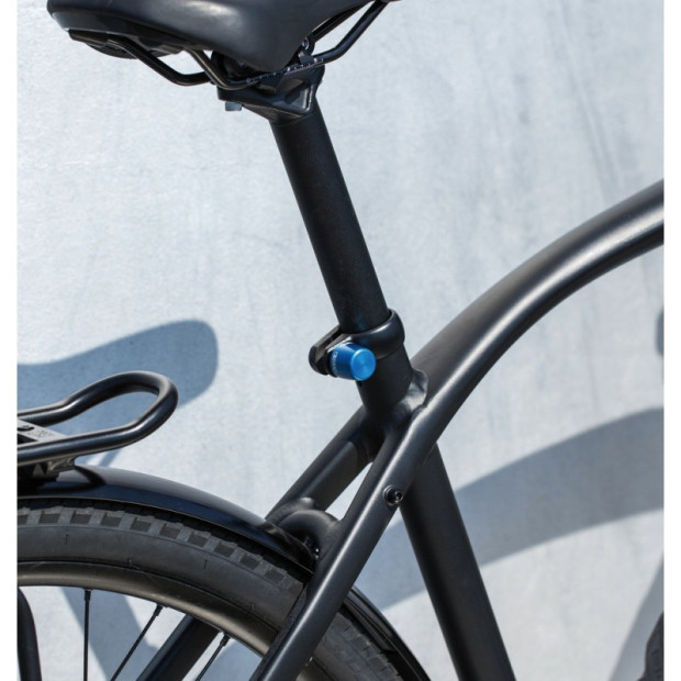 Antivol de selle Abus Nutfix M5 SPC Argent - Ø 28,6 mm