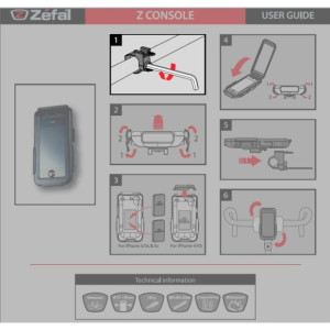 Support de guidon pour Z Console Smartphone Zefal 