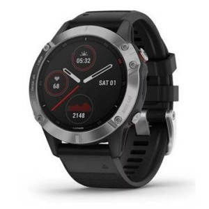 Montre GPS Garmin Fenix 6 - Argent-Noir
