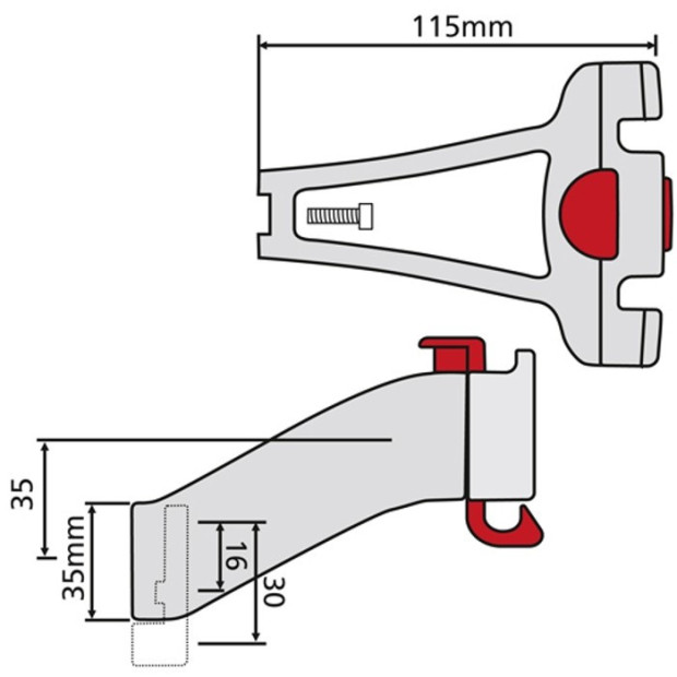 Support de Fixation de cadre Klickfix K 0211ST - Dahon