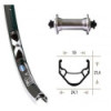Roue Avant Rigida / Shimano RM30 28' (622 / 19)