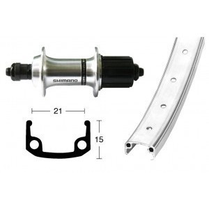 Roue Arrière 26 x 1.9 RM-40 BRapide 8 vitesses 36T alu cassette