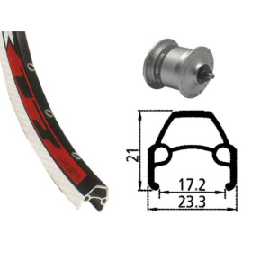 Roue Dynamo 28' Shimano DH3N30 Rodi AV 17 (622-19)