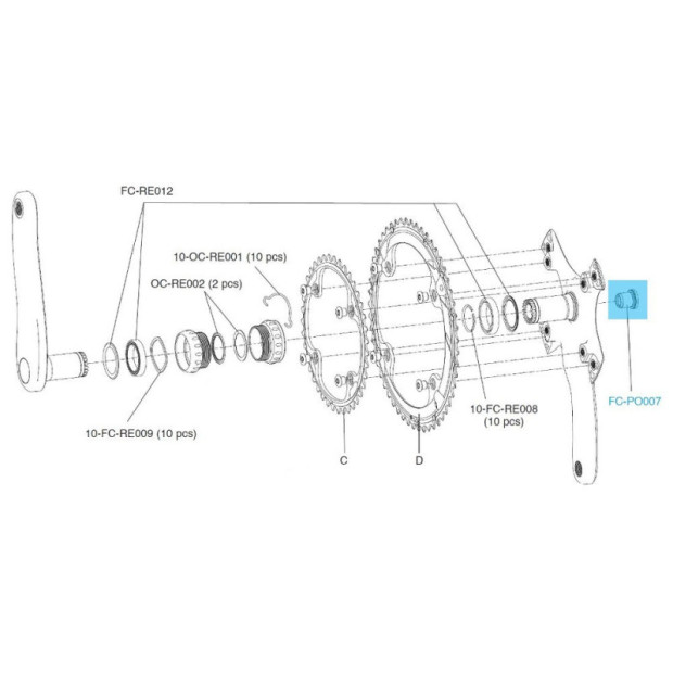 Vis Ultra Torque Campagnolo [x1] - FC-PO007