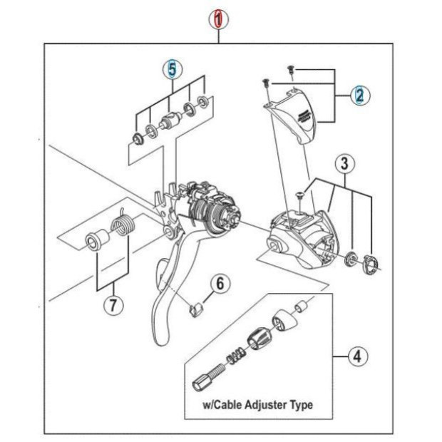 Bras de Levier Shimano Sora ST-3503 - Gauche