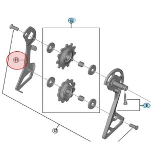 Chape Interne de Dérailleur Shimano 105 RD-R7000-SS