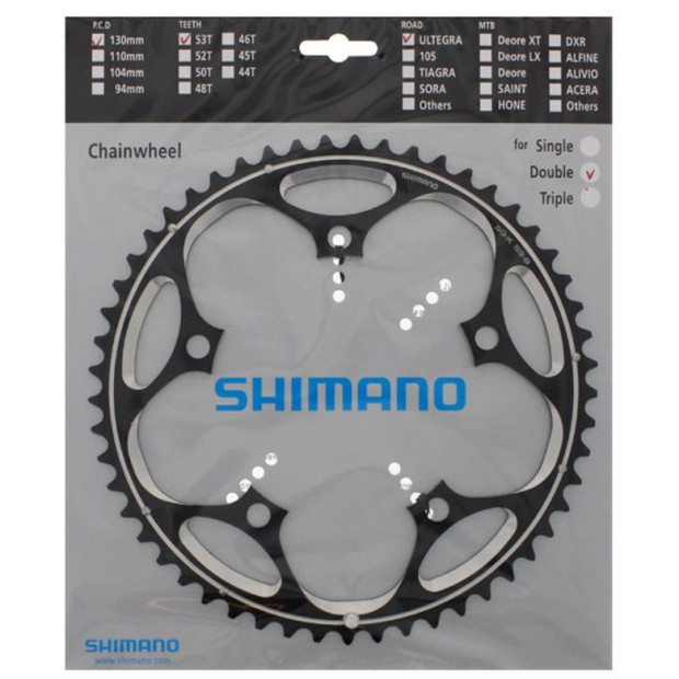 Plateau Extérieur Shimano Ultegra FC-6601 - 53 Dents