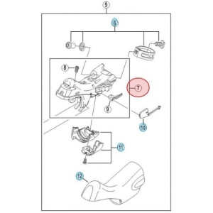 Corps de Manette de Dérailleur et Frein Shimano Ultegra ST-6800 - Gauche