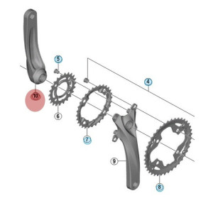 Manivelle Gauche Shimano Acera FC-M3000 - 175mm