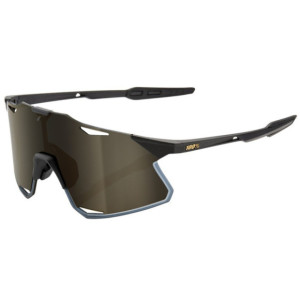 Lunettes 100% Hypercraft Noir Mat Soft Tact / Verres Or